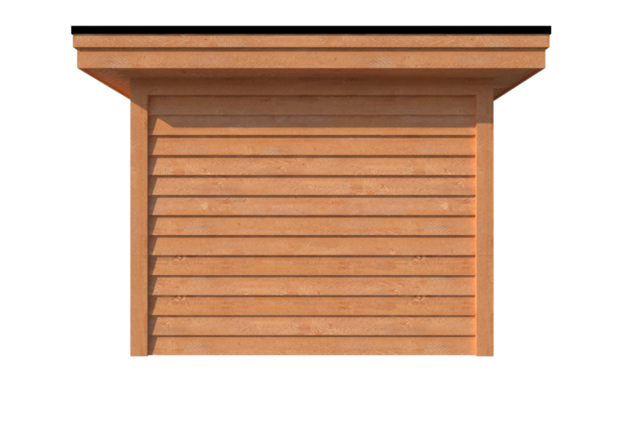 Tuinhuis met veranda plat dak 400 x 300 + 600cm Tuinhuis met veranda plat dak 400 x 300 + 600cm