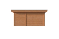 Tuinhuis met veranda plat dak 200 x 350 + 300cm Tuinhuis met veranda plat dak 200 x 350 + 300cm