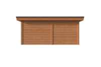 Tuinhuis met veranda plat dak 300 x 350 + 250cm Tuinhuis met veranda plat dak 300 x 350 + 250cm