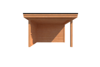 Tuinhuis met veranda plat dak 300 x 350 + 250cm Tuinhuis met veranda plat dak 300 x 350 + 250cm