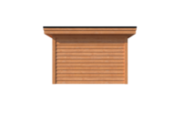 Tuinhuis met veranda plat dak 300 x 350 + 250cm Tuinhuis met veranda plat dak 300 x 350 + 250cm