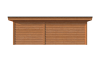 Tuinhuis met veranda plat dak 300 x 350 + 400cm Tuinhuis met veranda plat dak 300 x 350 + 400cm