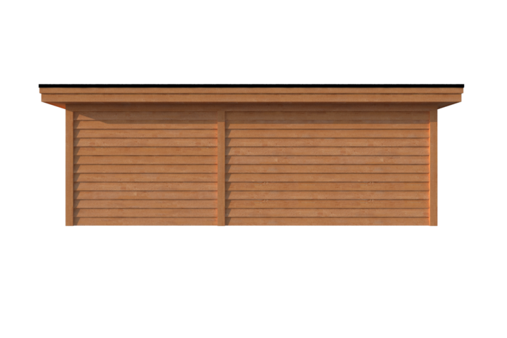 Tuinhuis met veranda plat dak 300 x 350 + 400cm Tuinhuis met veranda plat dak 300 x 350 + 400cm