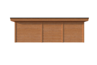 Tuinhuis met veranda plat dak 300 x 350 + 450cm Tuinhuis met veranda plat dak 300 x 350 + 450cm