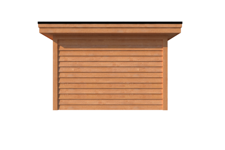 Tuinhuis met veranda plat dak 300 x 350 + 450cm Tuinhuis met veranda plat dak 300 x 350 + 450cm