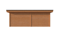 Tuinhuis met veranda plat dak 350 x 350 + 300cm Tuinhuis met veranda plat dak 350 x 350 + 300cm