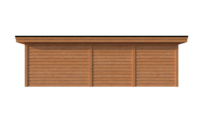 Tuinhuis met veranda plat dak 350 x 350 + 450cm Tuinhuis met veranda plat dak 350 x 350 + 450cm