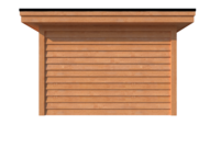 Tuinhuis met veranda plat dak 350 x 350 + 550cm Tuinhuis met veranda plat dak 350 x 350 + 550cm