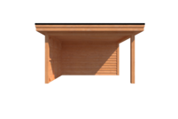 Tuinhuis met veranda plat dak 300 x 400 + 250cm Tuinhuis met veranda plat dak 300 x 400 + 250cm