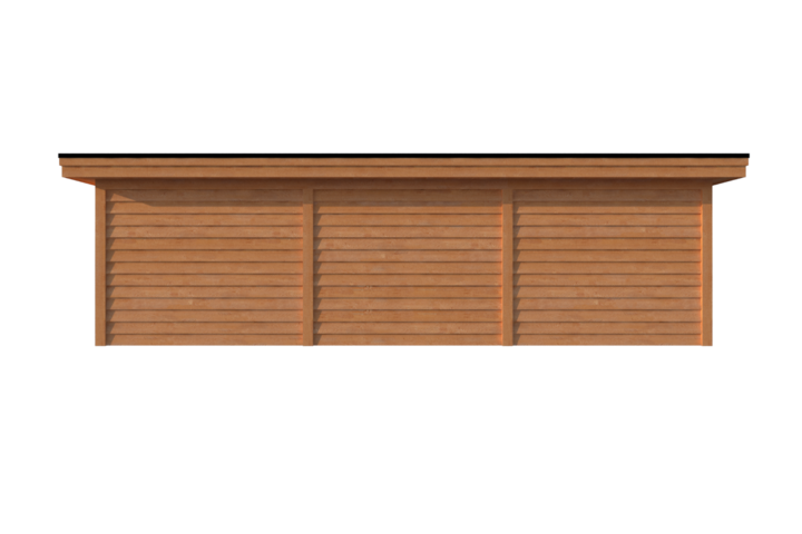 Tuinhuis met veranda plat dak 300 x 400 + 550cm Tuinhuis met veranda plat dak 300 x 400 + 550cm