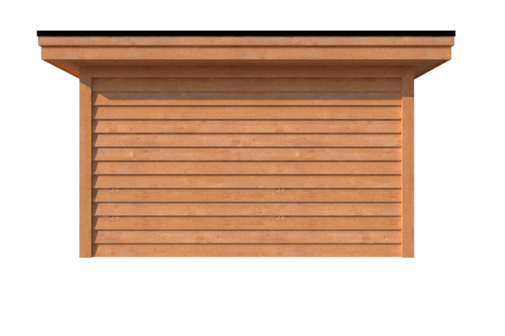 Tuinhuis met veranda plat dak 300 x 400 + 550cm Tuinhuis met veranda plat dak 300 x 400 + 550cm
