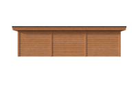 Tuinhuis met veranda plat dak 300 x 400 + 600cm Tuinhuis met veranda plat dak 300 x 400 + 600cm