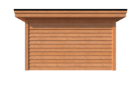 Tuinhuis met veranda plat dak 300 x 400 + 600cm Tuinhuis met veranda plat dak 300 x 400 + 600cm