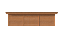 Tuinhuis met veranda plat dak 300 x 400 + 600cm Tuinhuis met veranda plat dak 300 x 400 + 600cm