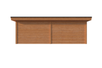 Tuinhuis met veranda plat dak 350 x 400 + 350cm Tuinhuis met veranda plat dak 350 x 400 + 350cm