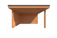 Tuinhuis met veranda plat dak 350 x 400 + 350cm Tuinhuis met veranda plat dak 350 x 400 + 350cm