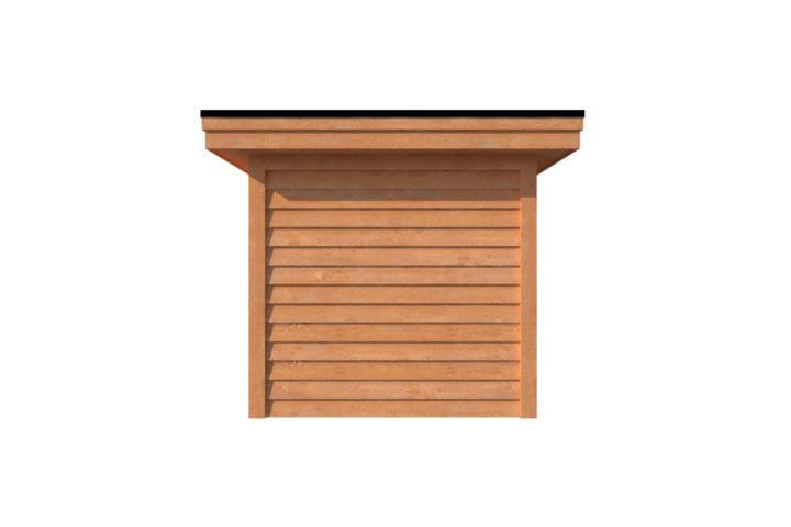 Tuinhuis met veranda plat dak 300 x 250 + 450cm Tuinhuis met veranda plat dak 300 x 250 + 450cm