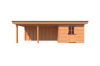 Tuinhuis met veranda plat dak 300 x 250 + 500cm Tuinhuis met veranda plat dak 300 x 250 + 500cm