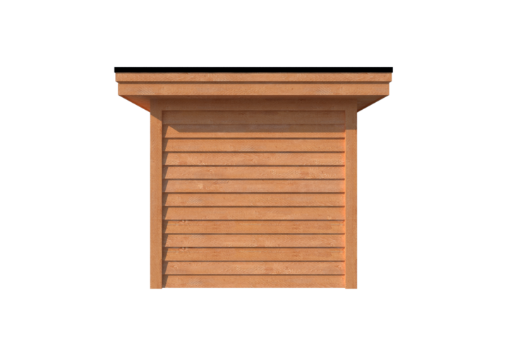 Tuinhuis met veranda plat dak 350 x 250 + 250cm Tuinhuis met veranda plat dak 350 x 250 + 250cm