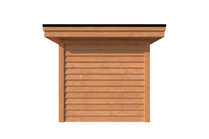 Tuinhuis met veranda plat dak 350 x 250 + 300cm Tuinhuis met veranda plat dak 350 x 250 + 300cm