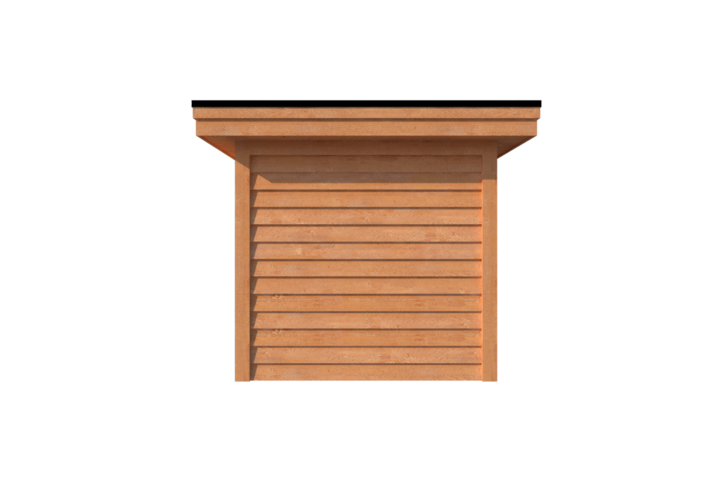 Tuinhuis met veranda plat dak 350 x 250 + 400cm Tuinhuis met veranda plat dak 350 x 250 + 400cm