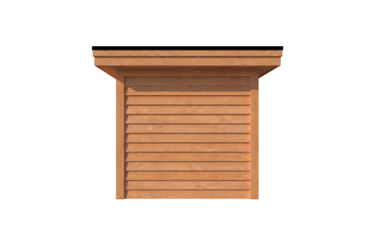 Tuinhuis met veranda plat dak 350 x 250 + 450cm Tuinhuis met veranda plat dak 350 x 250 + 450cm