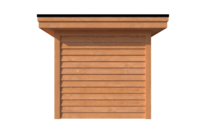 Tuinhuis met veranda plat dak 350 x 250 + 600cm Tuinhuis met veranda plat dak 350 x 250 + 600cm