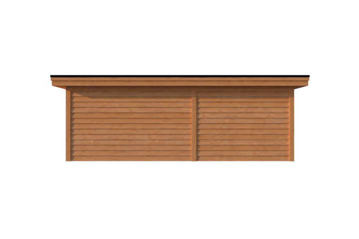 Tuinhuis met veranda plat dak 400 x 250 + 300cm Tuinhuis met veranda plat dak 400 x 250 + 300cm