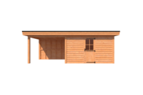 Tuinhuis met veranda plat dak 400 x 250 + 300cm Tuinhuis met veranda plat dak 400 x 250 + 300cm