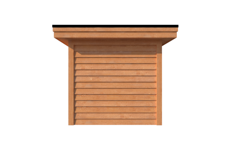 Tuinhuis met veranda plat dak 400 x 250 + 450cm Tuinhuis met veranda plat dak 400 x 250 + 450cm