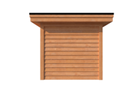 Tuinhuis met veranda plat dak 400 x 250 + 500cm Tuinhuis met veranda plat dak 400 x 250 + 500cm