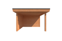 Tuinhuis met veranda plat dak 150 x 350 + 300cm Tuinhuis met veranda plat dak 150 x 350 + 300cm