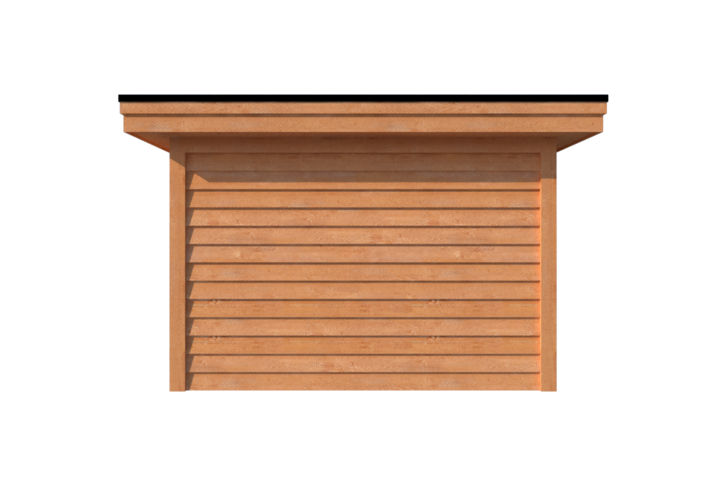 Tuinhuis met veranda plat dak 150 x 350 + 350cm Tuinhuis met veranda plat dak 150 x 350 + 350cm