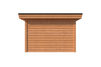 Tuinhuis met veranda plat dak 250 x 350 + 300cm Tuinhuis met veranda plat dak 250 x 350 + 300cm