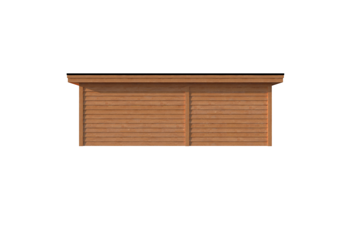 Tuinhuis met veranda plat dak 400 x 350 + 300cm Tuinhuis met veranda plat dak 400 x 350 + 300cm
