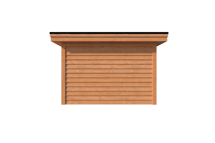 Tuinhuis met veranda plat dak 400 x 350 + 350cm Tuinhuis met veranda plat dak 400 x 350 + 350cm
