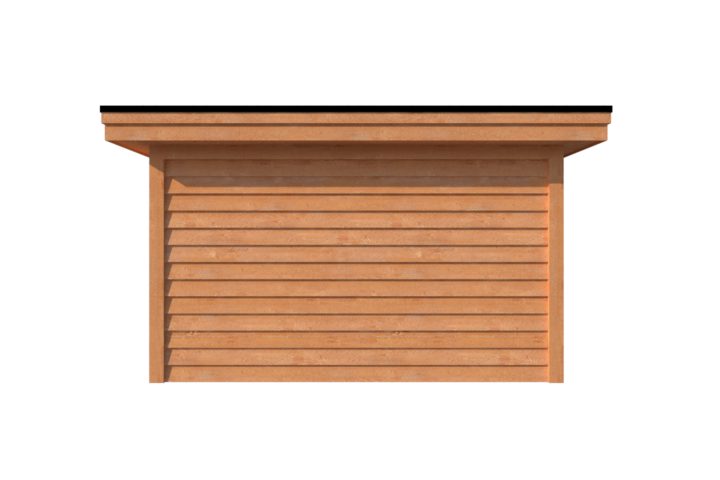 Tuinhuis met veranda plat dak 150 x 400 + 250cm Tuinhuis met veranda plat dak 150 x 400 + 250cm