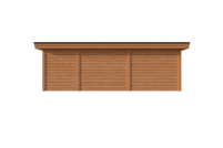 Tuinhuis met veranda plat dak 150 x 400 + 550cm Tuinhuis met veranda plat dak 150 x 400 + 550cm