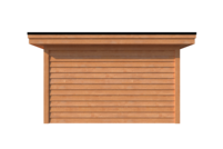 Tuinhuis met veranda plat dak 200 x 400 + 300cm Tuinhuis met veranda plat dak 200 x 400 + 300cm