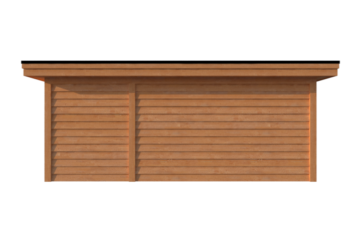 Tuinhuis met veranda plat dak 200 x 400 + 400cm Tuinhuis met veranda plat dak 200 x 400 + 400cm