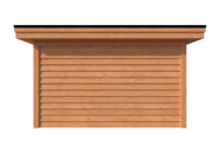 Tuinhuis met veranda plat dak 200 x 400 + 400cm Tuinhuis met veranda plat dak 200 x 400 + 400cm