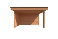 Tuinhuis met veranda plat dak 350 x 400 + 250cm Tuinhuis met veranda plat dak 350 x 400 + 250cm