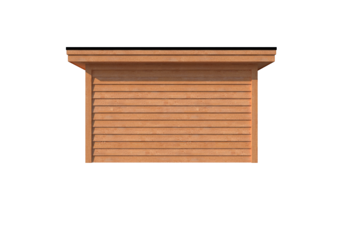 Tuinhuis met veranda plat dak 350 x 400 + 250cm Tuinhuis met veranda plat dak 350 x 400 + 250cm