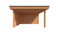 Tuinhuis met veranda plat dak 350 x 400 + 300cm Tuinhuis met veranda plat dak 350 x 400 + 300cm