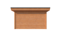 Tuinhuis met veranda plat dak 350 x 400 + 300cm Tuinhuis met veranda plat dak 350 x 400 + 300cm