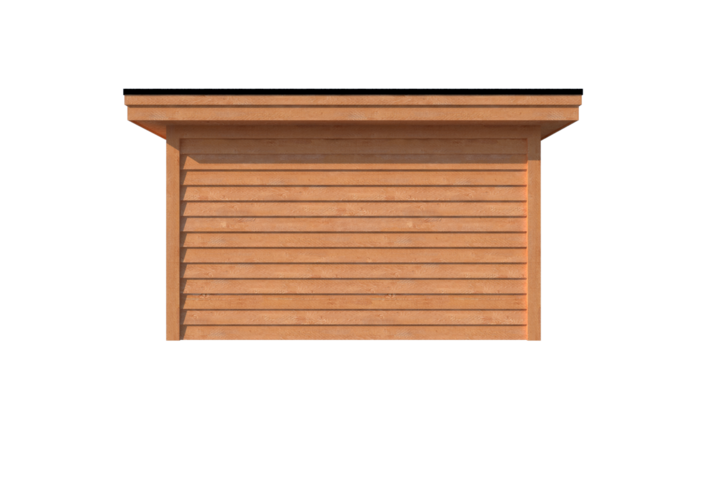 Tuinhuis met veranda plat dak 350 x 400 + 300cm Tuinhuis met veranda plat dak 350 x 400 + 300cm