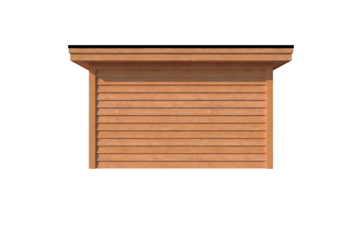 Tuinhuis met veranda plat dak 250 x 400 + 450cm Tuinhuis met veranda plat dak 250 x 400 + 450cm