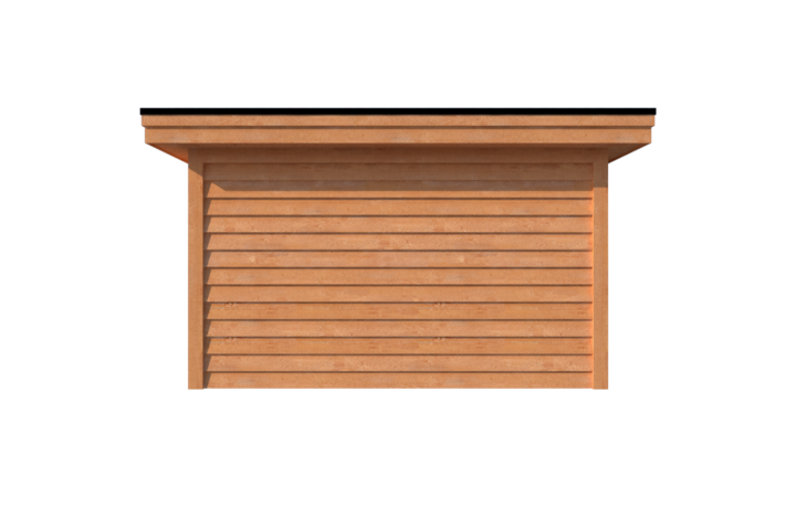 Tuinhuis met veranda plat dak 350 x 400 + 450cm Tuinhuis met veranda plat dak 350 x 400 + 450cm