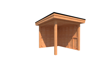 Houten veranda plat dak 250 x 300cm Houten veranda plat dak 250 x 300cm