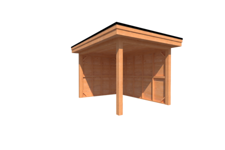 Houten veranda plat dak 250 x 350cm Houten veranda plat dak 250 x 350cm